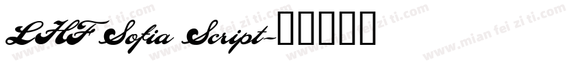 LHF Sofia Script字体转换
